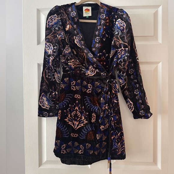 Farm Rio Arabesque Wrap Mini Dress - Picture 7 of 10